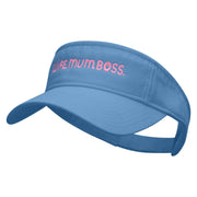 Wife Mum Boss Embroidered Pro Style Cotton Twill Washed Visor