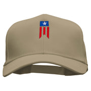 Patriotic Flag  Embroidered Cotton Twill Pro Style Cap