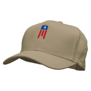 Patriotic Flag  Embroidered Cotton Twill Pro Style Cap