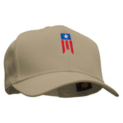 Patriotic Flag  Embroidered Cotton Twill Pro Style Cap