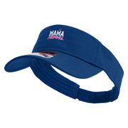 Mama Mommy Day Embroidered Cotton Twill Sun Visor - Royal OSFM