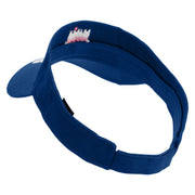 Mama Mommy Day Embroidered Cotton Twill Sun Visor - Royal OSFM