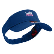 Mama Mommy Day Embroidered Cotton Twill Sun Visor - Royal OSFM