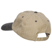 California Bear Embroidered Two Tone Washed Cap