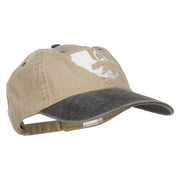 California Bear Embroidered Two Tone Washed Cap