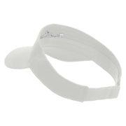 Fly Away Embroidered Cotton Twill Sun Visor - White OSFM