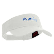 Fly Away Embroidered Cotton Twill Sun Visor - White OSFM