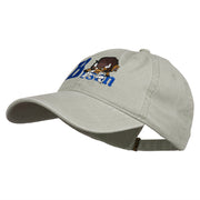 Bison Mascots Embroidered Washed Cap