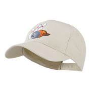 Bowling Ball and Pins Embroidered Cap