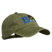 Bison Mascots Embroidered Washed Cap