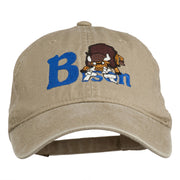 Bison Mascots Embroidered Washed Cap