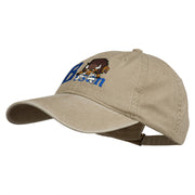 Bison Mascots Embroidered Washed Cap