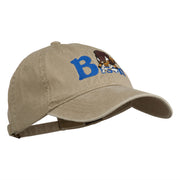 Bison Mascots Embroidered Washed Cap