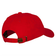 Blow Kiss Emoji Patched Unstructured Washed Cap