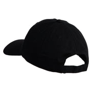 Small Ladybug Insect Embroidered Iron on Patched 6 Panel Washed Low Profile Dad Hat - Black OSFM