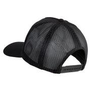 USS Los Angeles SSN 688 Blue Patched Solid Cotton Twill 5 panel Mesh Back Cap - Black OSFM