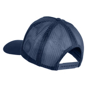 USS Los Angeles SSN 688 Blue Patched Solid Cotton Twill 5 panel Mesh Back Cap - Navy OSFM