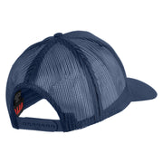 USS Los Angeles SSN 688 Blue Patched Solid Cotton Twill 5 panel Mesh Back Cap - Navy OSFM