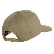 U.S. Marine Corps Semper Fi Red Patched Solid Cotton Twill Pro Style Cap - Khaki OSFM