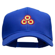 Chinese Coins Embroidered Cotton Twill Pro Style Cap