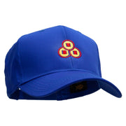 Chinese Coins Embroidered Cotton Twill Pro Style Cap