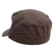 Long Hair Guinea Pig Embroidered Big Size Fitted Cotton Ripstop Military Army Cap - Olive 7