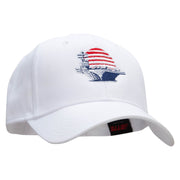 Naval Ship Embroidered Low Profile Cap