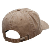 Colorado Year Established Embroidered Washed Solid Pigment Dyed Cotton Twill Brass Buckle Cap - Khaki OSFM