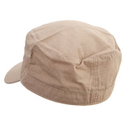 Long Hair Guinea Pig Embroidered Big Size Fitted Cotton Ripstop Military Army Cap - Khaki 7