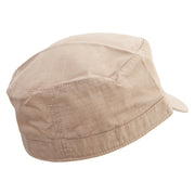 Long Hair Guinea Pig Embroidered Big Size Fitted Cotton Ripstop Military Army Cap - Khaki 7