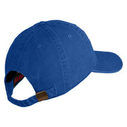 U.S. Air Force Pilot Veteran Embroidered Washed Solid Pigment Dyed Cotton Twill Brass Buckle Cap - Royal OSFM