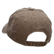 Colorado Year Established Embroidered Washed Solid Pigment Dyed Cotton Twill Brass Buckle Cap - Olive OSFM