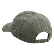 Gone Fishing Embroidered Cotton Twill Premium Pigment Dyed Cap - Olive OSFM