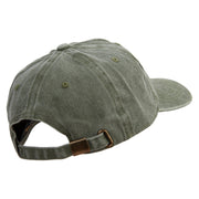 Gone Fishing Embroidered Cotton Twill Premium Pigment Dyed Cap - Olive OSFM