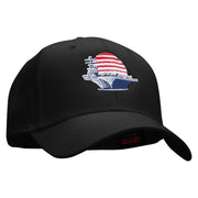 Naval Ship Embroidered Low Profile Cap