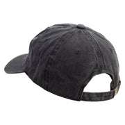 Gone Fishing Embroidered Cotton Twill Premium Pigment Dyed Cap - Black OSFM