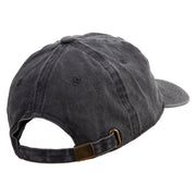 Gone Fishing Embroidered Cotton Twill Premium Pigment Dyed Cap - Black OSFM