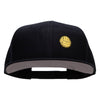 Water Polo Ball Embroidered Patched Wool Blend Pro Style Snapback - Black OSFM