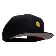 Water Polo Ball Embroidered Patched Wool Blend Pro Style Snapback - Black OSFM