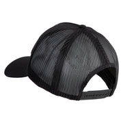 USS Carl Vinson 1980 1992 CVN 70 Patched Solid Cotton Twill 5 panel Mesh Back Cap - Black OSFM