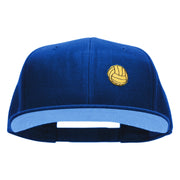 Water Polo Ball Embroidered Patched Wool Blend Pro Style Snapback - Royal OSFM