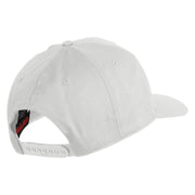 U.S. Marine Corps Veteran Black Patched Solid Cotton Twill Pro Style Cap - White OSFM