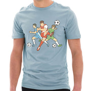 Soccer Action Graphic Design Deluxe Jersey T-Shirt