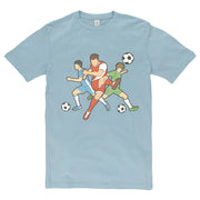 Soccer Action Graphic Design Deluxe Jersey T-Shirt