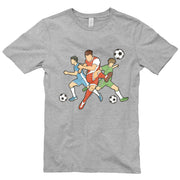 Soccer Action Graphic Design Deluxe Jersey T-Shirt