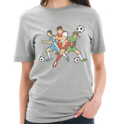 Soccer Action Graphic Design Deluxe Jersey T-Shirt