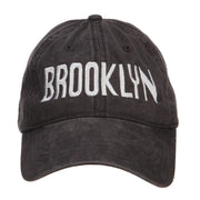 Brooklyn Embroidered Washed Cap