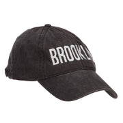 Brooklyn Embroidered Washed Cap