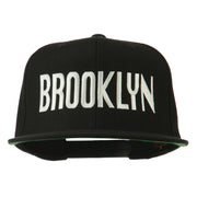 Brooklyn Embroidered Wool Snapback Cap