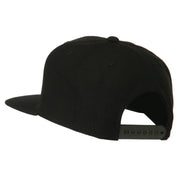 Brooklyn Embroidered Wool Snapback Cap